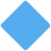 Large Blue Diamond emoji, Twitter / X, Twemoji 14