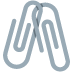Linked Paperclips emoji, Twitter / X, Twemoji 14