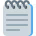 Spiral Notepad emoji, Twitter / X, Twemoji 14