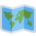World Map emoji, Twitter / X, Twemoji 14