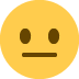 Neutral Face emoji, Twitter / X, Twemoji 14