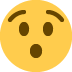 Hushed Face emoji, Twitter / X, Twemoji 14