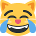 Cat with Tears of Joy emoji, Twitter / X, Twemoji 14