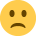 Slightly Frowning Face emoji, Twitter / X, Twemoji 14