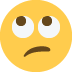 Face with Rolling Eyes emoji, Twitter / X, Twemoji 14
