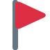 Triangular Flag emoji, Twitter / X, Twemoji 14