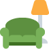 Couch and Lamp emoji, Twitter / X, Twemoji 14