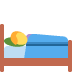 Person In Bed emoji, Twitter / X, Twemoji 14