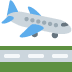 Airplane Arrival emoji, Twitter / X, Twemoji 14