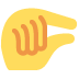 Pinching Hand emoji, Twitter / X, Twemoji 14