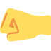 Left-facing Fist emoji, Twitter / X, Twemoji 14