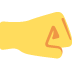 Right-facing Fist emoji, Twitter / X, Twemoji 14