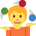 Person Juggling emoji, Twitter / X, Twemoji 14