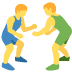 Men Wrestling emoji, Twitter / X, Twemoji 14