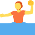 Person Playing Water Polo emoji, Twitter / X, Twemoji 14