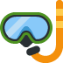 Diving Mask emoji, Twitter / X, Twemoji 14