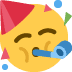 Partying Face emoji, Twitter / X, Twemoji 14