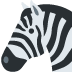 Zebra emoji, Twitter / X, Twemoji 14