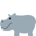 Hippopotamus emoji, Twitter / X, Twemoji 14