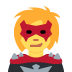 Woman Supervillain emoji, Twitter / X, Twemoji 14