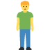 Man Standing emoji, Twitter / X, Twemoji 14
