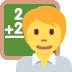 Teacher emoji, Twitter / X, Twemoji 14
