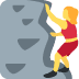 Woman Climbing emoji, Twitter / X, Twemoji 14