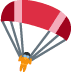 Parachute emoji, Twitter / X, Twemoji 14