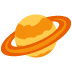 Ringed Planet emoji, Twitter / X, Twemoji 14