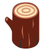 Wood emoji, Twitter / X, Twemoji 14
