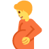 Pregnant Person emoji, Twitter / X, Twemoji 14