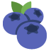 Blueberries emoji, Twitter / X, Twemoji 14