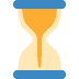Hourglass Not Done emoji, Twitter / X, Twemoji 14