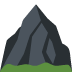 Mountain emoji, Twitter / X, Twemoji 14