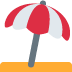 Umbrella On Ground emoji, Twitter / X, Twemoji 14