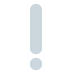 White Exclamation Mark emoji, Twitter / X, Twemoji 14