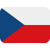 Flag: Czechia emoji, Twitter / X, Twemoji 15