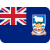 Flag: Falkland Islands emoji, Twitter / X, Twemoji 15
