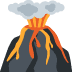 Volcano emoji, Twitter / X, Twemoji 15