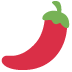 Hot Pepper emoji, Twitter / X, Twemoji 15