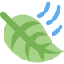 Leaf Fluttering in Wind emoji, Twitter / X, Twemoji 15