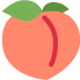 Peach emoji, Twitter / X, Twemoji 15