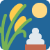 Moon Viewing Ceremony emoji, Twitter / X, Twemoji 15