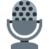 Studio Microphone emoji, Twitter / X, Twemoji 15