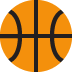 Basketball emoji, Twitter / X, Twemoji 15