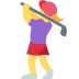Woman Golfing emoji, Twitter / X, Twemoji 15