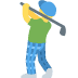 Man Golfing emoji, Twitter / X, Twemoji 15