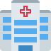 Hospital emoji, Twitter / X, Twemoji 15