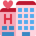 Love Hotel emoji, Twitter / X, Twemoji 15