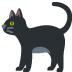 Black Cat emoji, Twitter / X, Twemoji 15